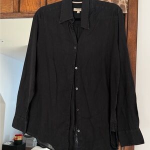 Burberry Dark Navy 100% Linen Shirt – Women’s M – Excellent Condition